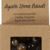 Agat Perler - Mørk Brun - Hulstr. 0,9-1 MM - 28 Stk