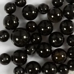 Agat Perler - Sort - Hulstr. 0,9-1 MM - 28 Stk