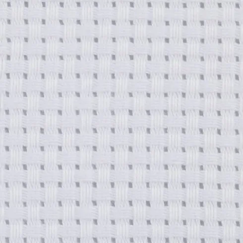 Aidastof - Str. 50X50 CM - 35 Tern Pr. 10 CM - Hvid - 1 Stk