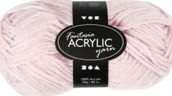 Akrylgarn - L 80 M - Lyserød - 50 G