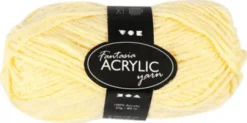 Akrylgarn - L 80 M - Lys Gul - 50 G