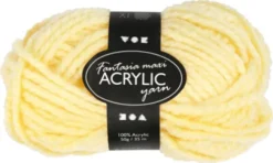 Akrylgarn - L 35 M - Maxi - Lys Gul - 50 G