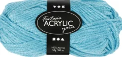 Akrylgarn - L 80 M - Turkis - 50 G