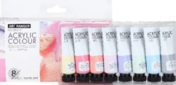Akrylmaling Sæt - Pastelfarver - Art Ranger - 8X22 ML