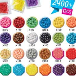 Aquabeads - Stort Sæt Med 2400 Perler - 24 Farver