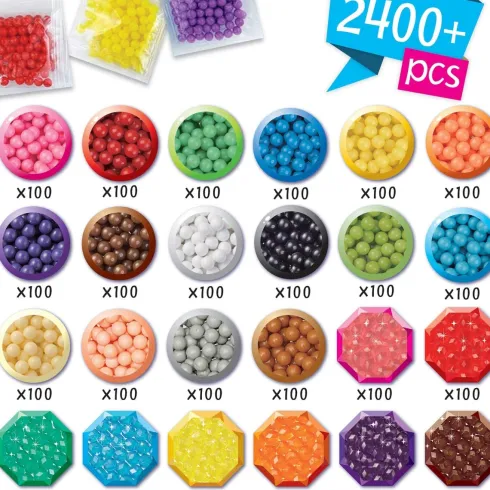 Aquabeads - Stort Sæt Med 2400 Perler - 24 Farver