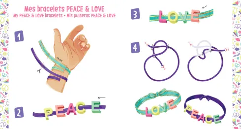 Auzou - Jewellery Factory - Peace Og Love Armbånd - DIY Sæt