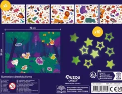 Auzou - Klistermærker - Selvlysende 200 Stk