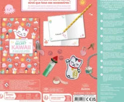 Auzou - Mit Kontor - Kawaii Notesbog Med Lås