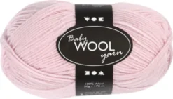 Babygarn - Blødt - L 172 M - Lys Rosa - 50 G