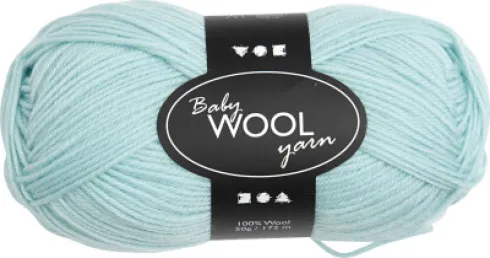 Babygarn - Blødt - L 172 M - Mint Grøn - 50 G