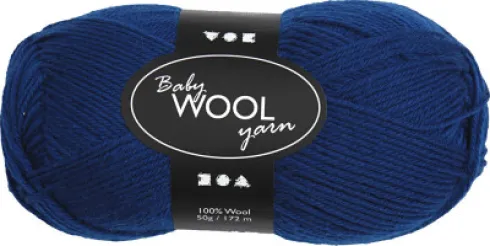 Babygarn - Blødt - L 172 M - Mørk Blå - 50 G