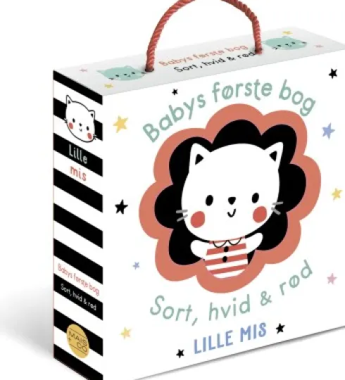 Babys Første Bog - Sort, Hvid Og Rød - Lille Mis - Stofbog