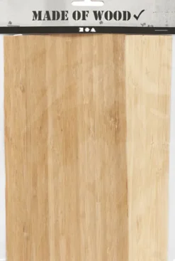 Bambusfinér - 12X22 CM - Tykkelse 0,75 MM - 2X2 Ark