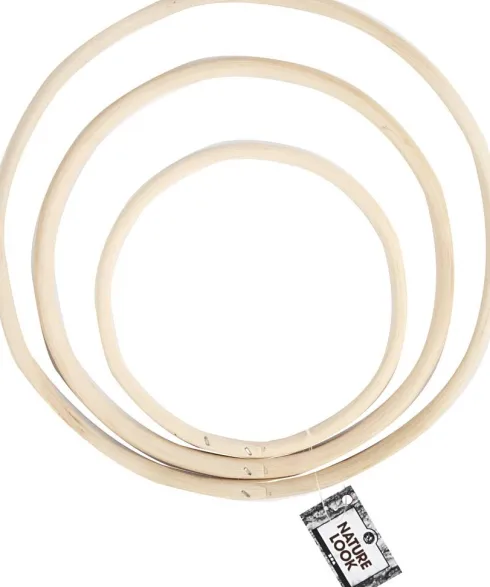 Bambusring - Ø 15,3+20,3+25,5 CM - 3 Stk