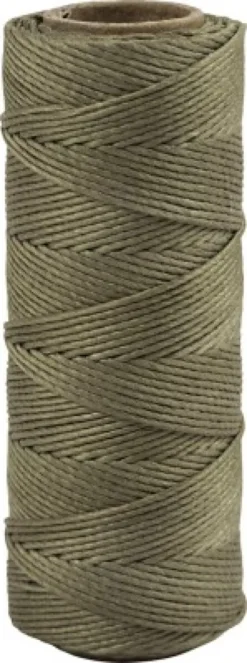 Bambus Snor - Tykkelse 1 MM - Olivenbrun - 65 M