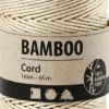 Bambus Snor - Tykkelse 1 MM - Råhvid - 65 M