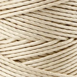 Bambus Snor - Tykkelse 1 MM - Råhvid - 65 M