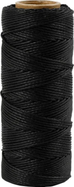Bambus Snor - Tykkelse 1 MM - Sort - 65 M