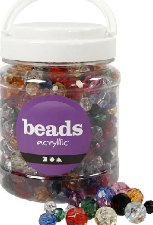 Beads Facetperler - 10-16Mm - 440 Stk