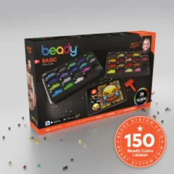 Beady Basic Perler - Perlesæt Med 10.800 Perler Og 4 Perleplader