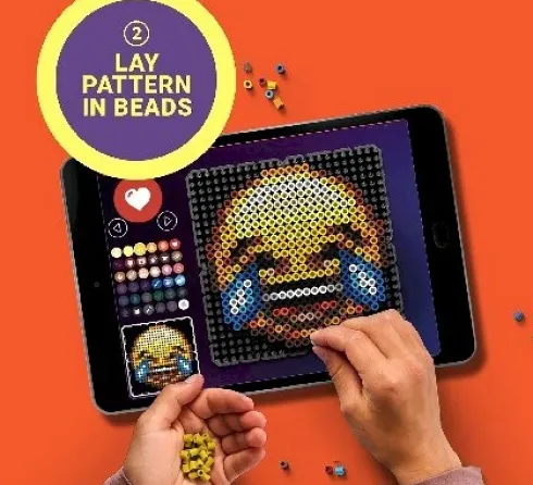 Beady Create Perler - Perlesæt Med 10.800 Perler Og 4 Perleplader