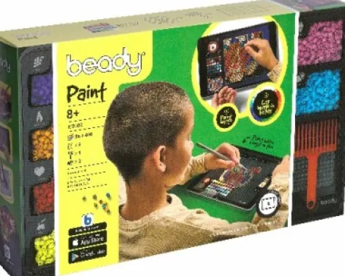 Beady Paint Perler - Perlesæt Med 14.400 Perler Og 9 Perleplader