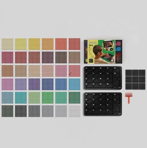 Beady Paint Perler - Perlesæt Med 14.400 Perler Og 9 Perleplader