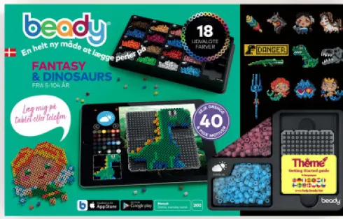 Beady Perler - Fantasy & Dinosaurs Perlesæt - 4.500 Perler