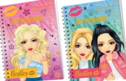 Besties Notesbog A5 120 Sider Linjeret - Assorteret