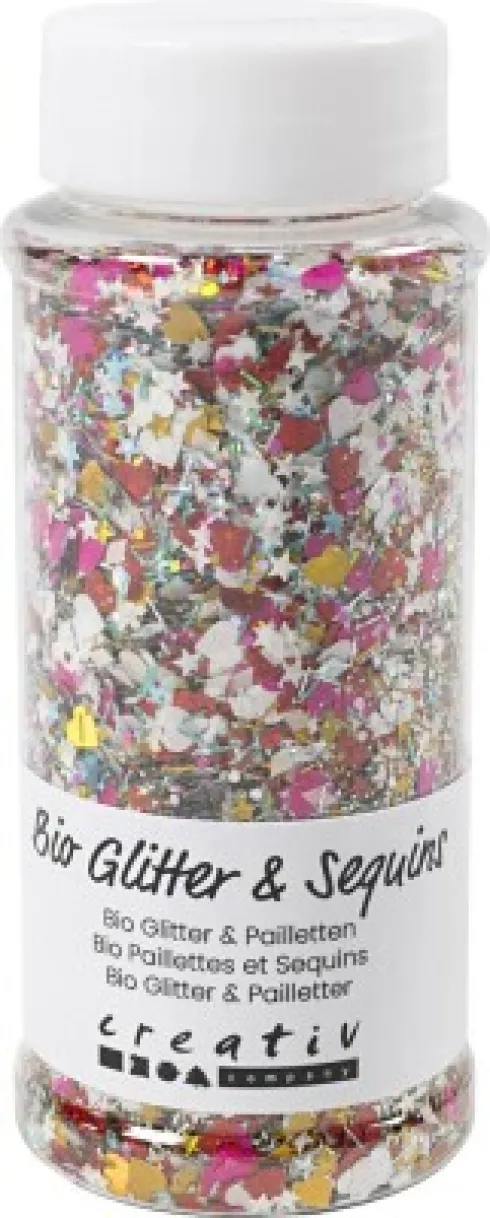 Bio-Glimmer & Pailletter - Assorterede Farver - 140Ml
