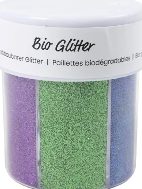 Bio-Glitter - Forskellige Farver - 6X28 ML
