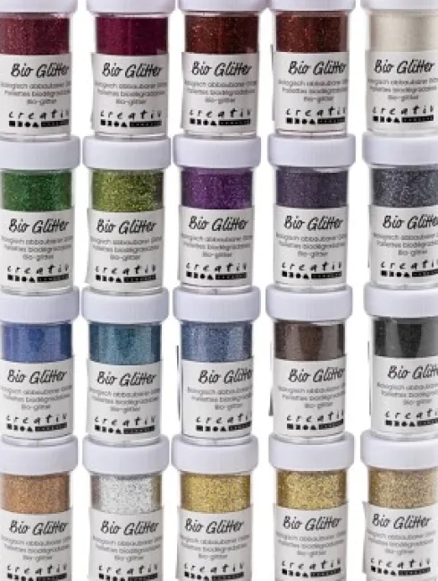 Bio-Glitter - Forskellige Farver - 20X27 ML