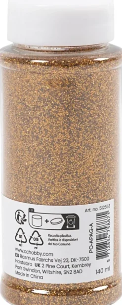 Bio-Glitter - Kobber - 140 ML