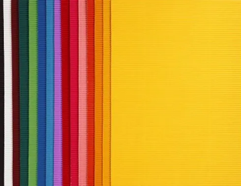 Bølgekarton - Ark 25X35 CM - 80 G - 15 Assorterede Ark