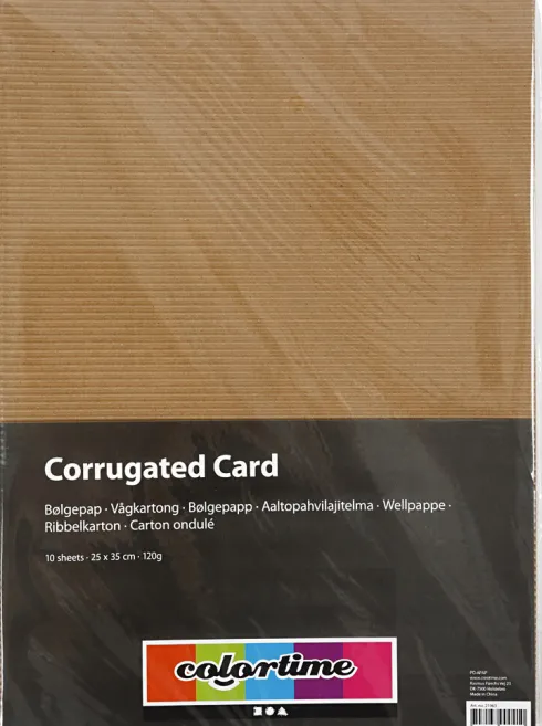 Bølgepap Ark - 25X35 CM - 120 G - 10 Ark