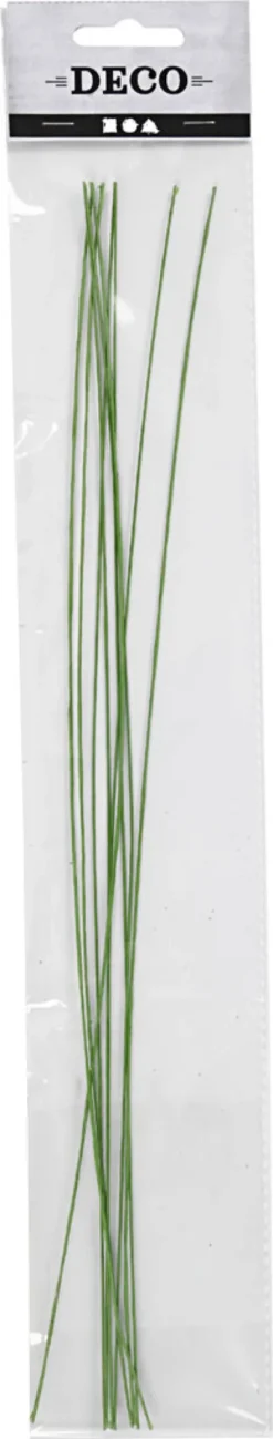 Blomsterstængel - L 30 CM - Ø 0,6 MM - Grøn - 20 Stk