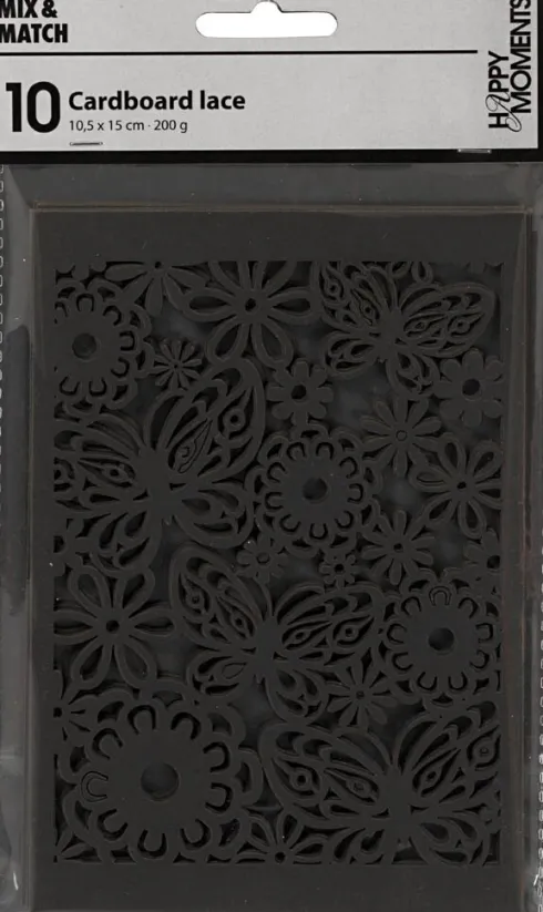 Blondekarton - 10,5X15 CM - 200 G - Sort - 10 Stk