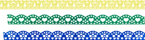 Blondetape - B 15 MM - Assorteret - 56X3 M