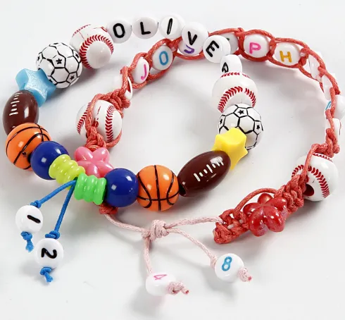 Bogstav Perler - Str. 7 MM - Hulstr. 1,2 MM - Hvid - 25 G