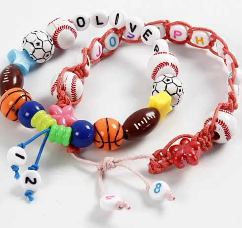 Bogstav Perler - Str. 7 MM - Hulstr. 1,2 MM - Hvid - 25 G