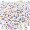 Bogstav Perler - Str. 7 MM - Hulstr. 1,2 MM - Hvid - 200 G