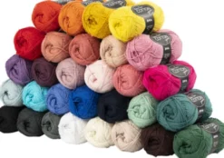 Bomuldsgarn - Nr. 8/4 - L 170 M - Assorterede Farver - 30X50 G