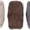 Bomuldsgarn - Nr. 8/4 - L 5X50 M - Naturfarver - 5X20 G