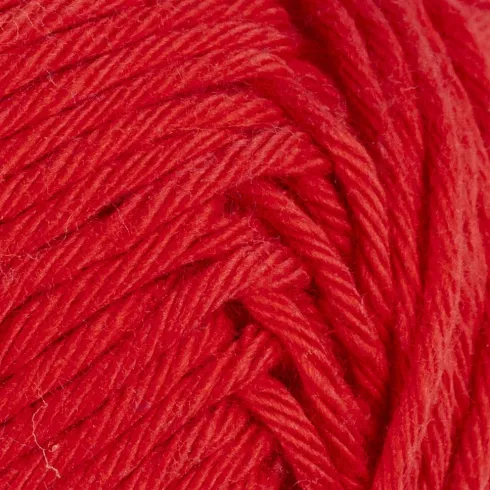 Bomuldsgarn - Nr. 8/8 - Mørk Rød - L 80-85 M - 50 G