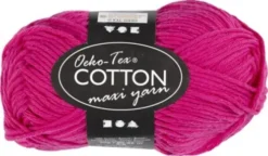 Bomuldsgarn - Nr. 8/8 - Pink - L 80-85 M - 50 G