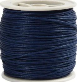 Bomuldssnor - Tykkelse 1 MM - Blå - 40 M