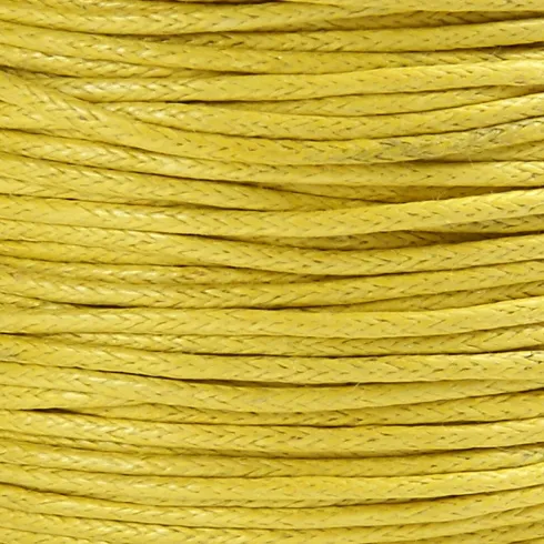 Bomuldssnor - Tykkelse 1 MM - Gul - 40 M