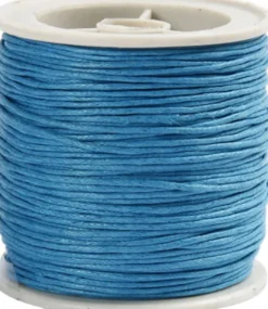 Bomuldssnor - Tykkelse 1 MM - Turkis - 40 M