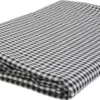 Bomuldsstof - Tern 4X4 MM - B 145 CM - Sort - Hvid - 5 M
